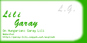 lili garay business card